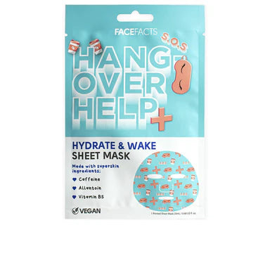Hangover Help Hydrate & Wake Sheet Mask is the perfect solution for reviving your skin after a festive evening or a long day. It allows you to take care of your skin in an easy and effective way. Treat yourself to this facial mask and experience the refreshing and moisturizing effect it creates for your skin.