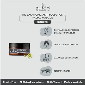 SUKIN | Oil Balancing Anti-Pollution Facial Masque 100ml