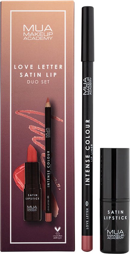 A complete lip look in one!! Contains our soft Intense Color Lip Liner and full pigment Velvet Matte Lipstick in shade So Chic.