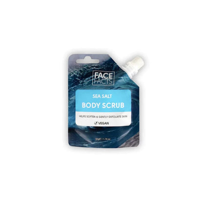 Gently exfoliate your skin with the Face Facts Sea Salt Body Scrub. Packed with Sea Salt, this scrub helps remove dead skin cells and smooth skin. This rich formula helps exfoliate skin whilst leaving skin supple and soft after use.