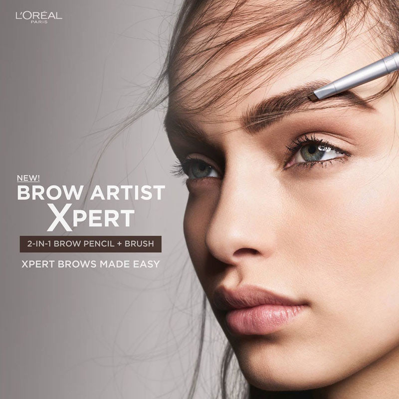 L'oréal Paris presents Brow Artist Expert the pencil for eyebrows auto - double ferrule, which draws precisely and fills evenly. Thanks to its tip beveled, reshape your brows with precision and discipline with the brush.