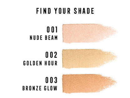 Get all-day glow without the weight with Max Factor's Facefinity Highlighter. Long-lasting with an ultra weightless, seamless powder finish for a flattering healthy glow. The silky-light texture provides a super blendable finish and a mistake proof application that suits all skin tones and an all day illumination.