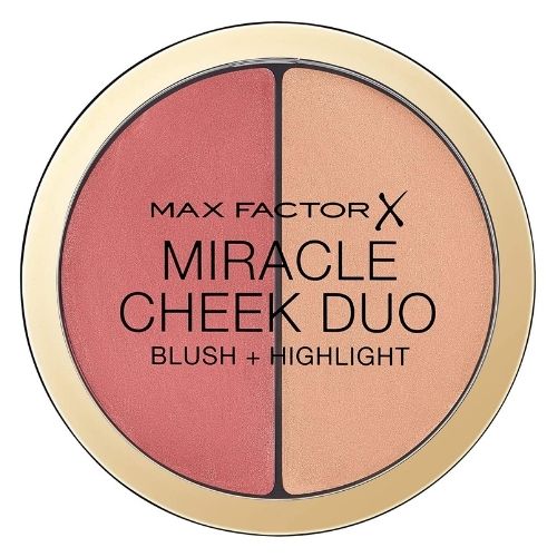 This Max Factor Miracle Cheek Duo is a long-lasting blush that transforms from a solid to a sheer cream as it touches your skin for a radiant, dewy finish. Easy to blend into skin for a pretty yet subtle look this non-greasy formula gives a natural finish and is suitable for all skin types.&nbsp;