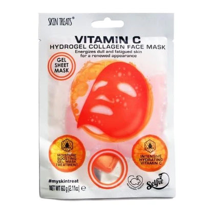 Recharge dull and fatigued skin with this luxurious Skin Treats Vitamin C Hydrogel Collagen Face Mask. This energizing gel sheet mask offers a moisture boosting treatment with intensely hydrating vitamin C. Pick up this mask today for the ultimate radiant glow.