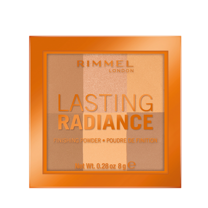 Rimmel Lasting Radiance 003 Espresso Finishing Powder: 8g of sheer-medium coverage for long-lasting, glowing complexion. Minimizes pores, illuminates skin for a flawless finish. Keeps your look fresh all day.